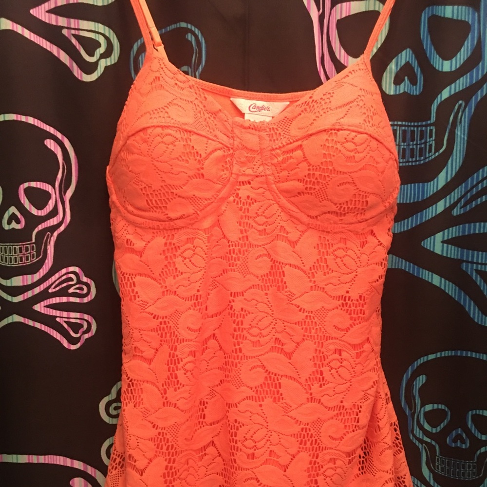 Juniors Candies medium sized cami Lacey top